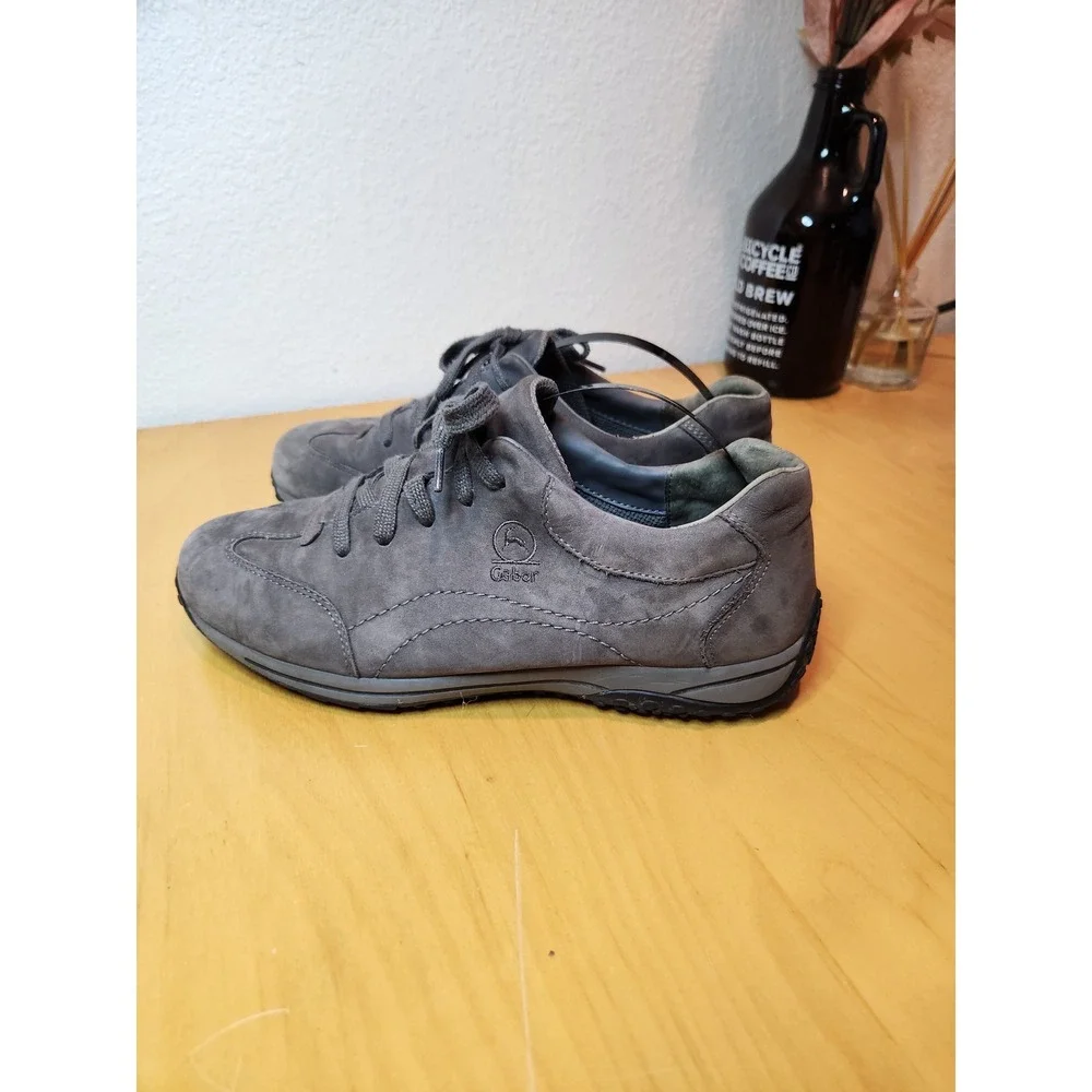 Gabor Comfort Men's Gray Suede‎ Walking Sneakers 6 women 7.5 EU 39